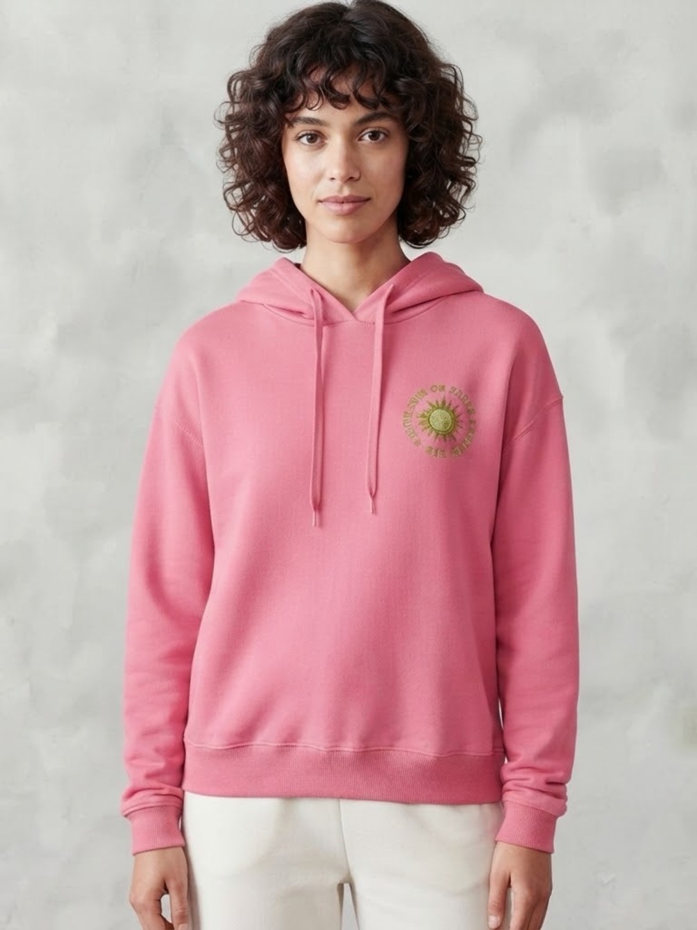 BILLABONG Pink Golden State of Mind Cropped Hoodie Size XL Women's